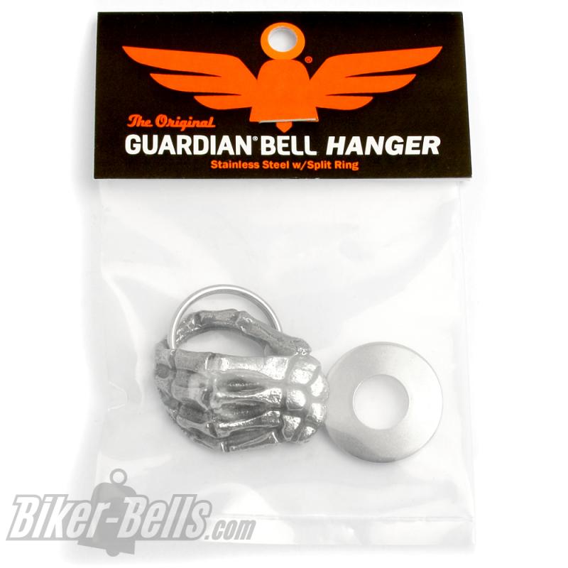 Skeleton Hand Guardian Bell Hanger Bracket For Mounting Motorcycle Bells To The Bike